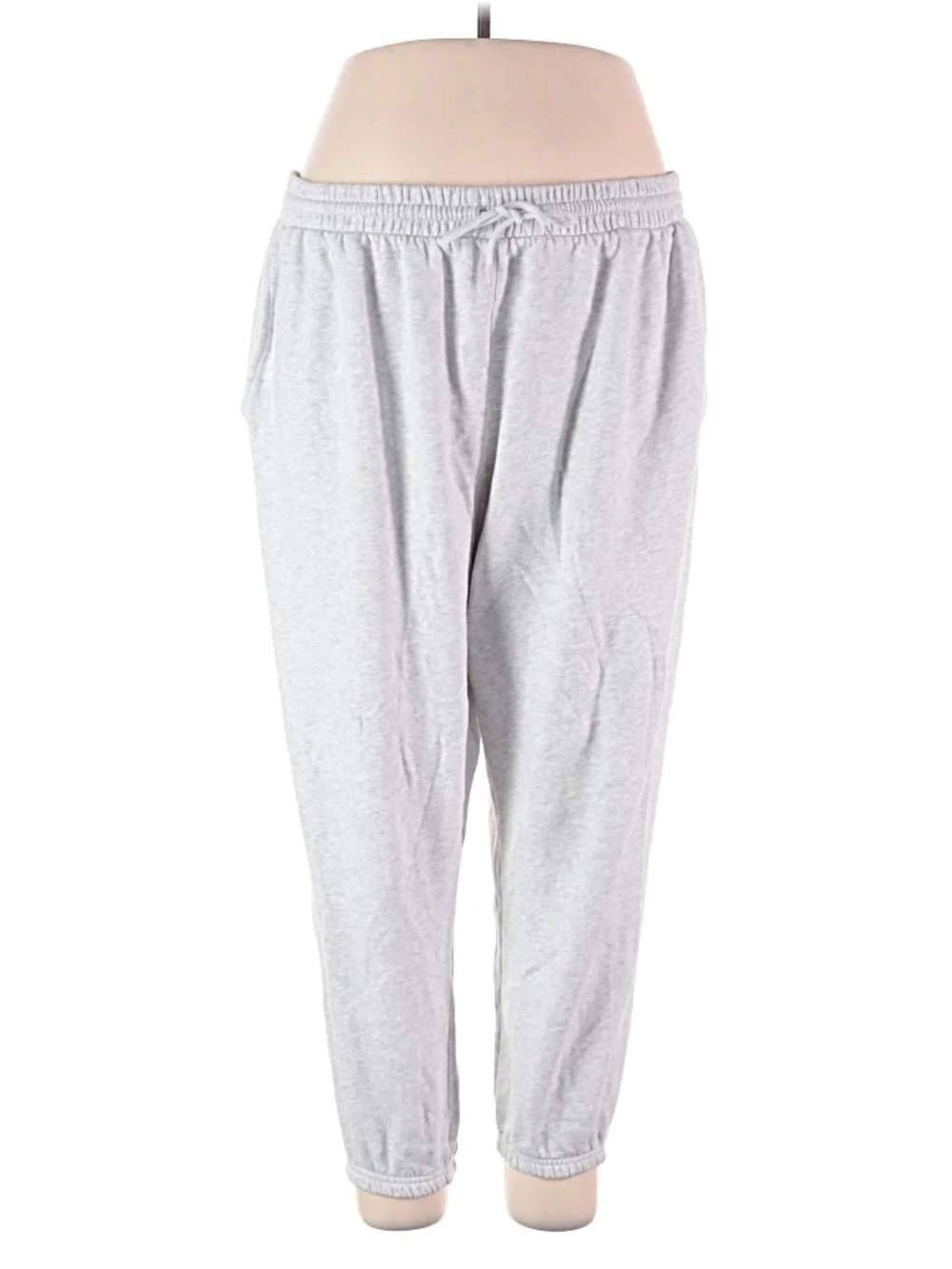 Old Navy Men's Heather Light Gray Jogger Sweatpants